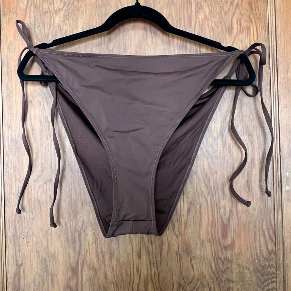 NWT Skims Low Rise Tie Bikini Bottom Cocoa 4X - Picture 2 of 5